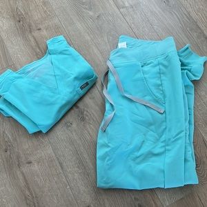 Teal figs scrubs